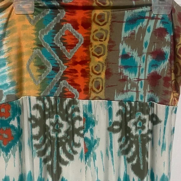 Vibrant Patterned wide leg pants - Picture 3 of 7